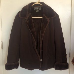 Faux Fur Lined Teddy Coat